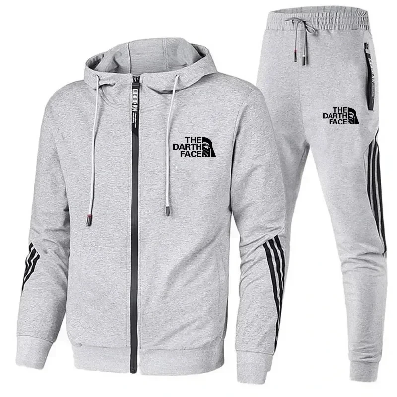 

2024 Men's Sets Two Piece Set Tracksuit Casual Zipper Jacket + Pants Harajuku Sport Suit Spring and Autumn Hoodies Sportswearswe