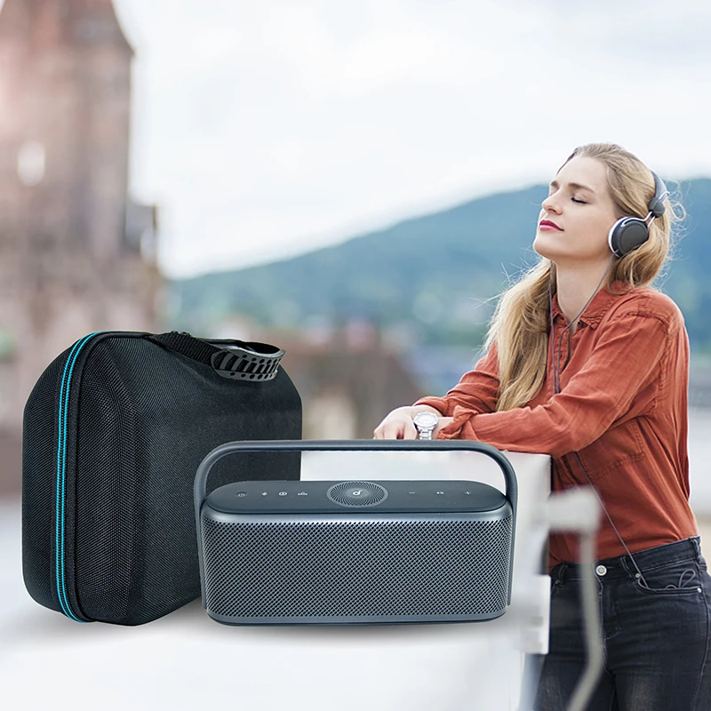 ZOPRORE-Saco De Armazenamento De Viagem Duro EVA, Caixa De Transporte Para Anker Soundcore Motion X600, Acessórios Portáteis De Alta Fidelidade Para Alto-falante