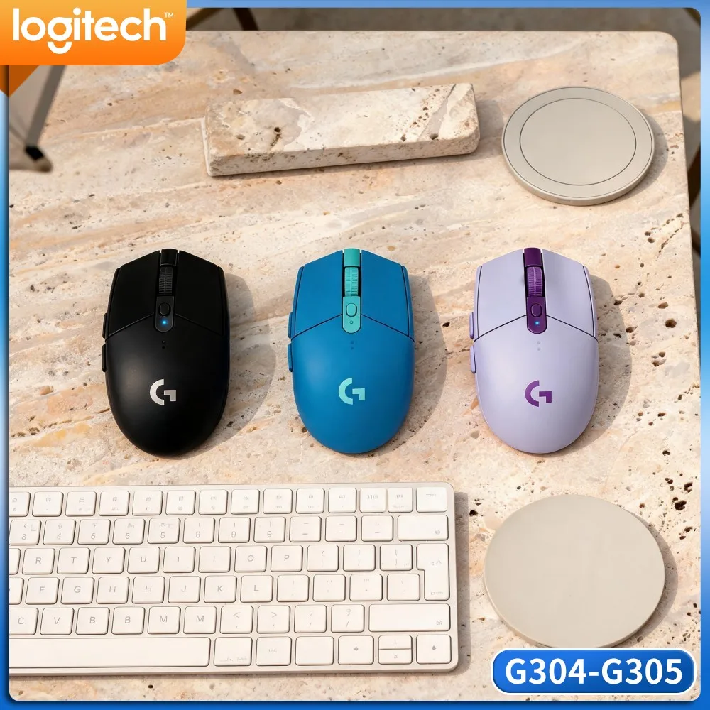 Logitech G304 LIGHTSPEED Gaming Mouse Compact Long Battery Runtime For Amateur Gamer Freelancer Notebook PC Application