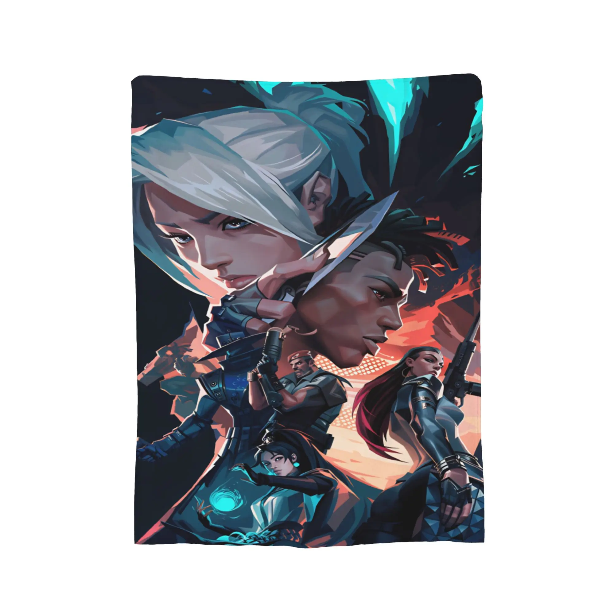 Valorant Anime Gaming Plush Blankets Child  Flannel Throw Blanket For Couch Chair Super Warm Design Quality Bedspread Gift Idea
