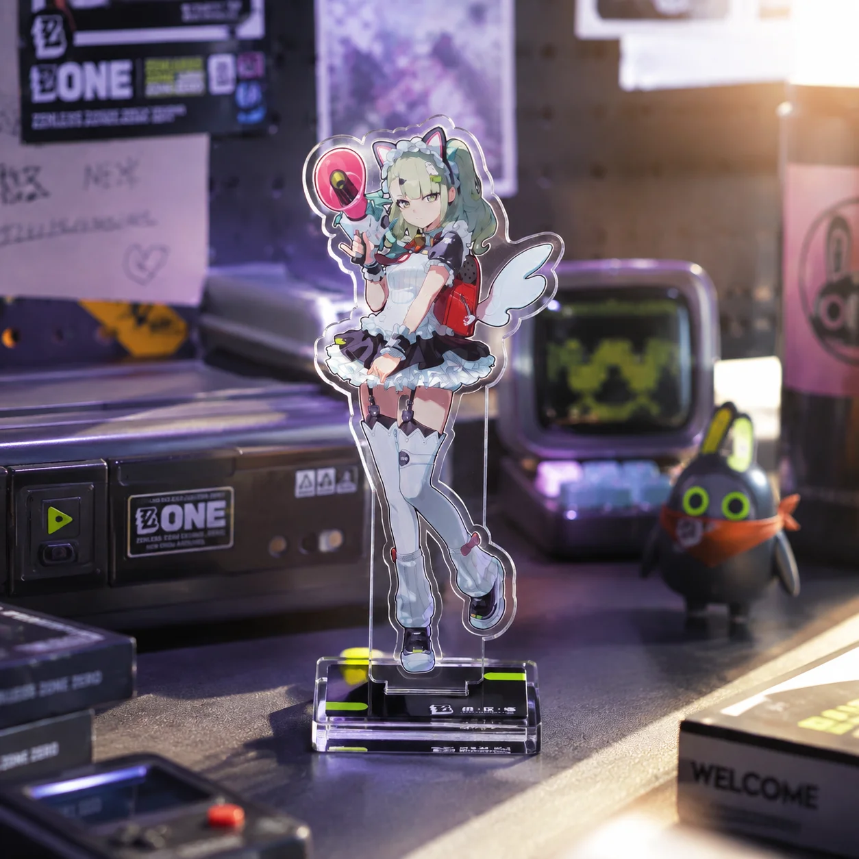 Game Zenless Zone Zero Hoshimi Miyabi Jane Ellen Joe Acrylic Stand Table Decor Anime Fan Present Collection Gift keychain