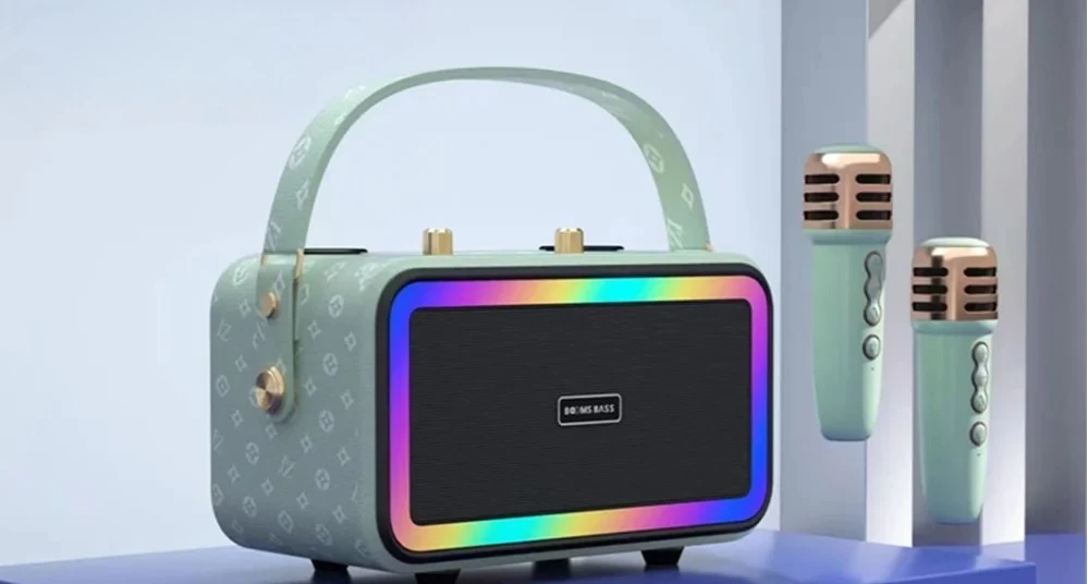 

z New For M3201+Home KTV Wireless Microphone TV K-Song Singing Microphone Audio Integrated Square Dance Speaker