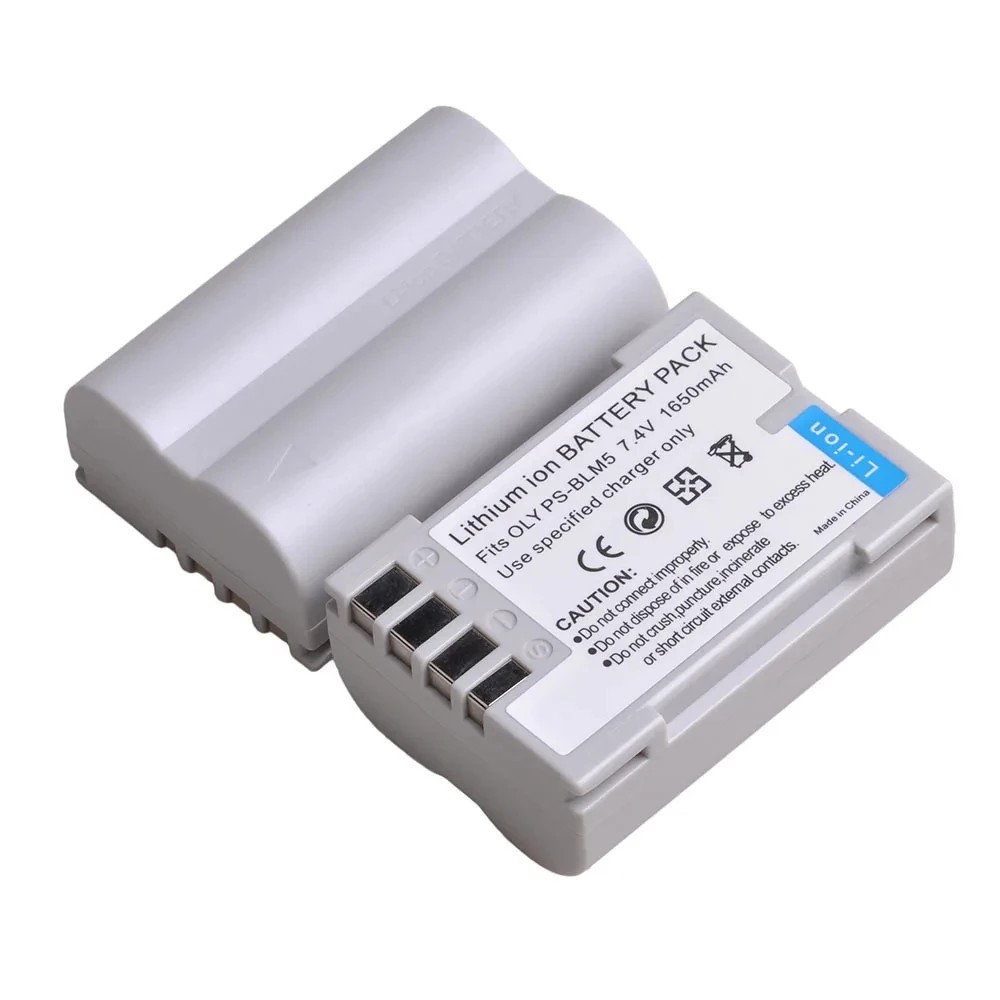 1650mAh PS-BLM5 BLM-5 PSBLM5 Li-ion Battery Pack for Olympus C-8080 C-7070 C-5060 E1 E500 E330 E3 E520 E510 E300