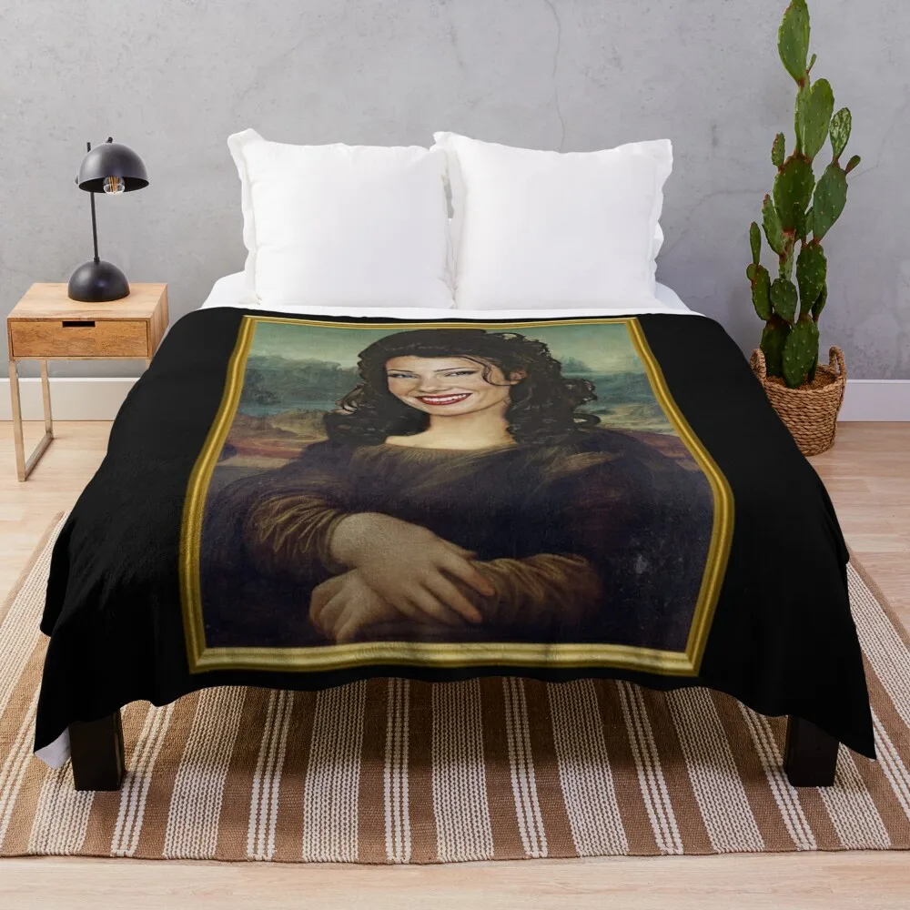 

The Nanny - Mona Lisa Throw Blanket Furrys Heavy Picnic for winter Blankets