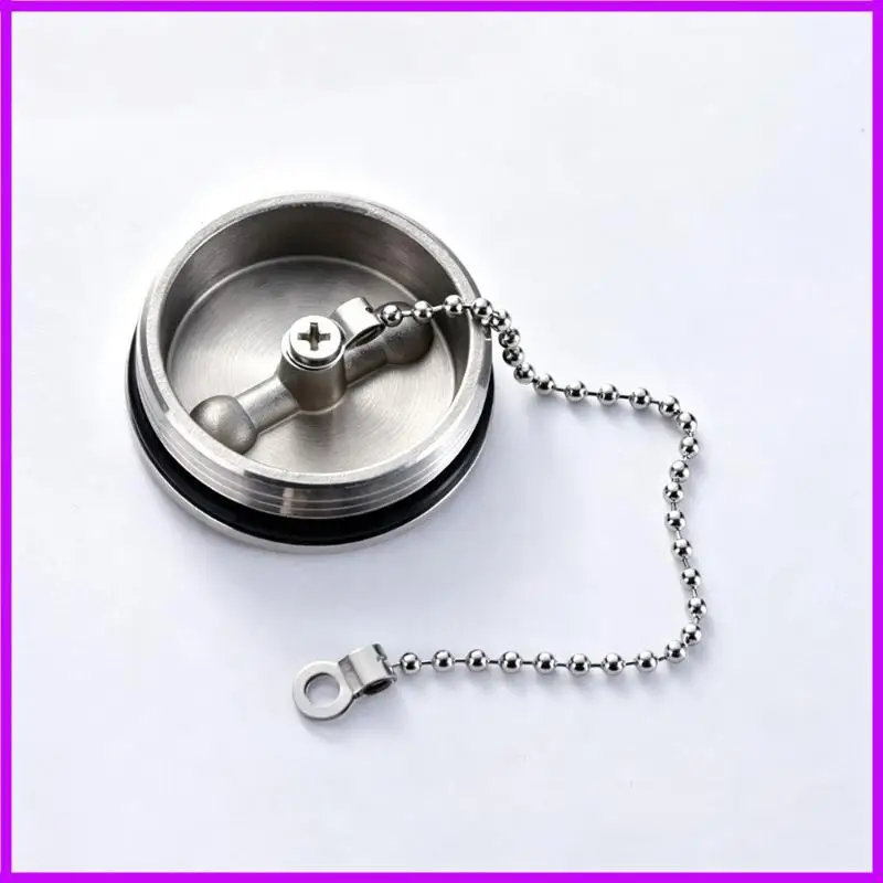 R9CC Stainless Steel Marine Fill Opening Cap with Chain for Boat Service