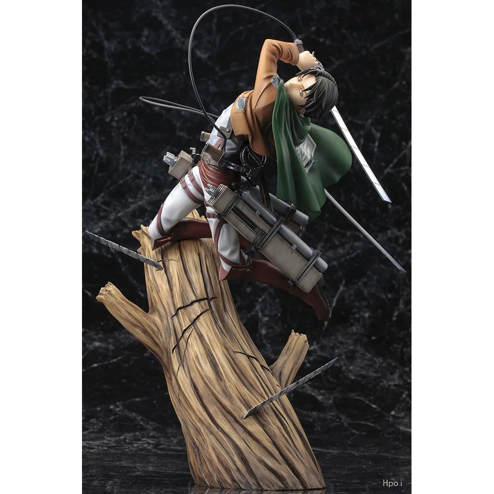 20CM Levi Ackerman Figure Anime Attack On Titan Proportion Fighting Cool Animation Model Toy Gift Collection Ornaments PVC