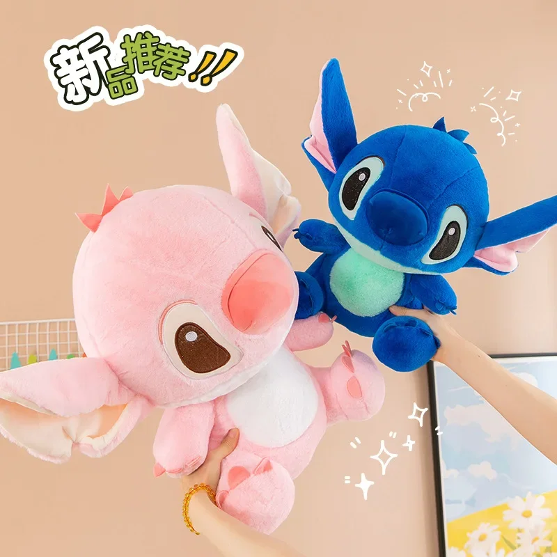 

Disney Cute Stitch Dolls Cartoon Anime Plush Toys Stitch Pink Blue Plush Dolls Funny Grippers Event Girls Birthday Gifts