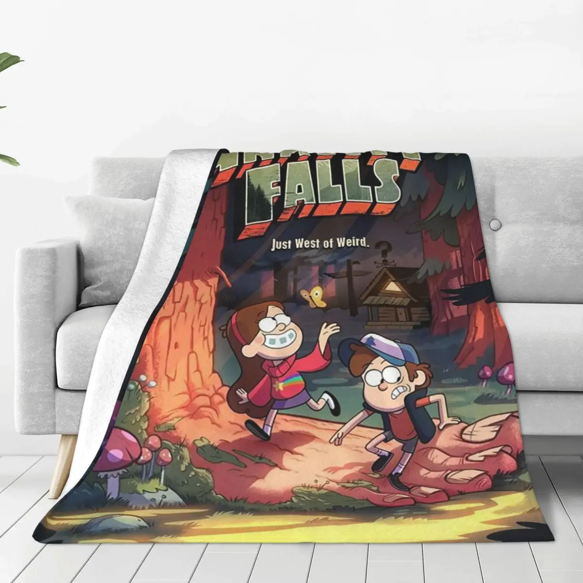 Gravitys Falls Blanket Soft Warm Flannel Throw Blanket Plush for Bed Living room Picnic Travel Home Sofa
