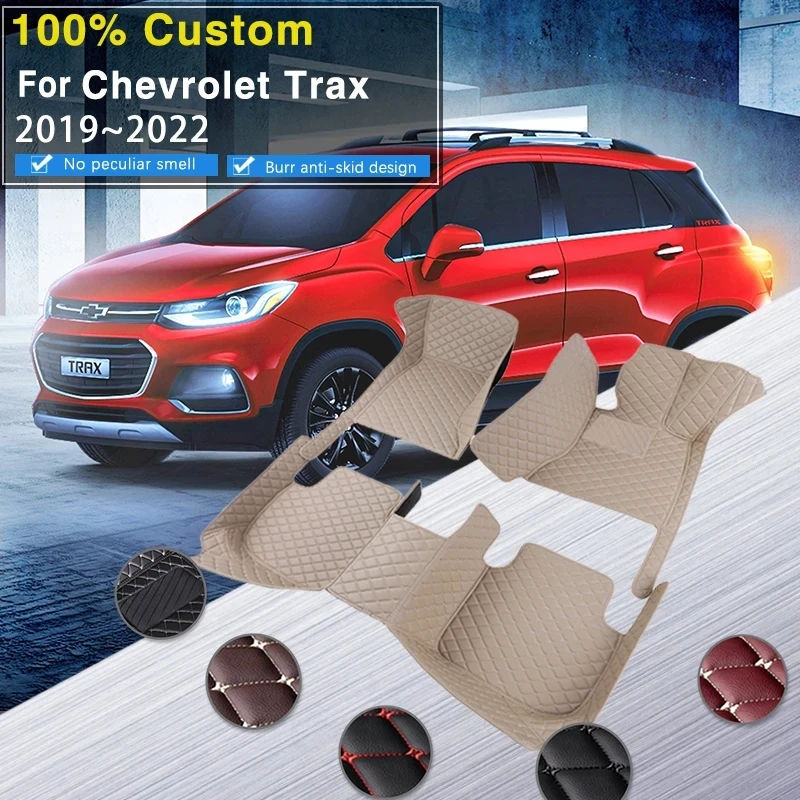 

Car Floor Mats For Chevrolet Holden Trax U200 2019~2022 Leather Mat Durable Pad Auto Rugs Carpets Interior Parts Car Accessories