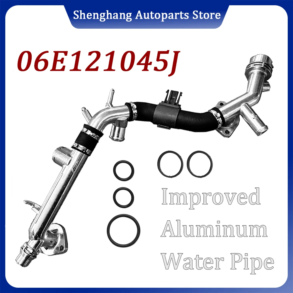 

06E121045J Aluminum Engine Coolant Water Pipe Antifreeze Hard Water Pipe 06E121045AB For Audi A4 B8 A5 A6 C7 A7 A8 D4 2.8 3.2L