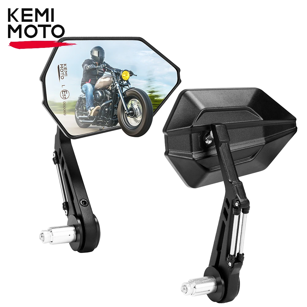 

Motorcycle Bar End Mirror 7/8" Handlebar Rear View Side Mirrors Aluminum Alloy for Scooter ATV Universal Motorcycle Accessories