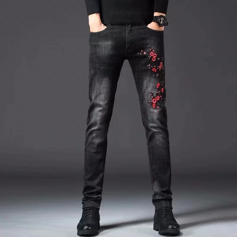 918 red flower embroidery