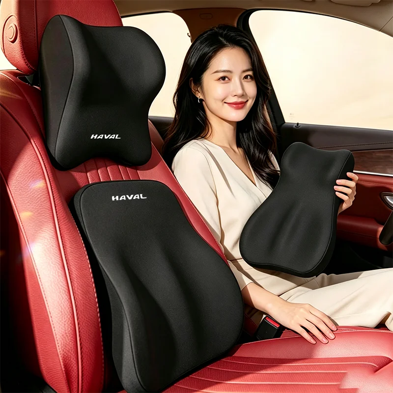 Car Headrest Lumbar Support Memory Foam Cushion Neck Pillow Accessories For Haval H6 Dargo M6 H9 H6S F7 F7X Jolion X DOG XY H2