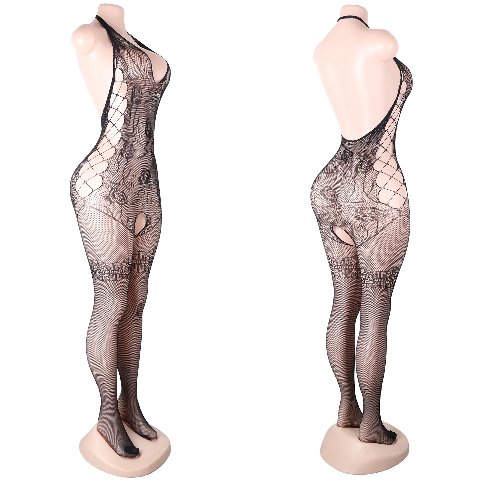 Performance Wear Women Exotic One-Piece Bodysuit Gymnastics Wear Adults Lace Sexy Club Outfits Stripper Costume Stage Jumpsuit