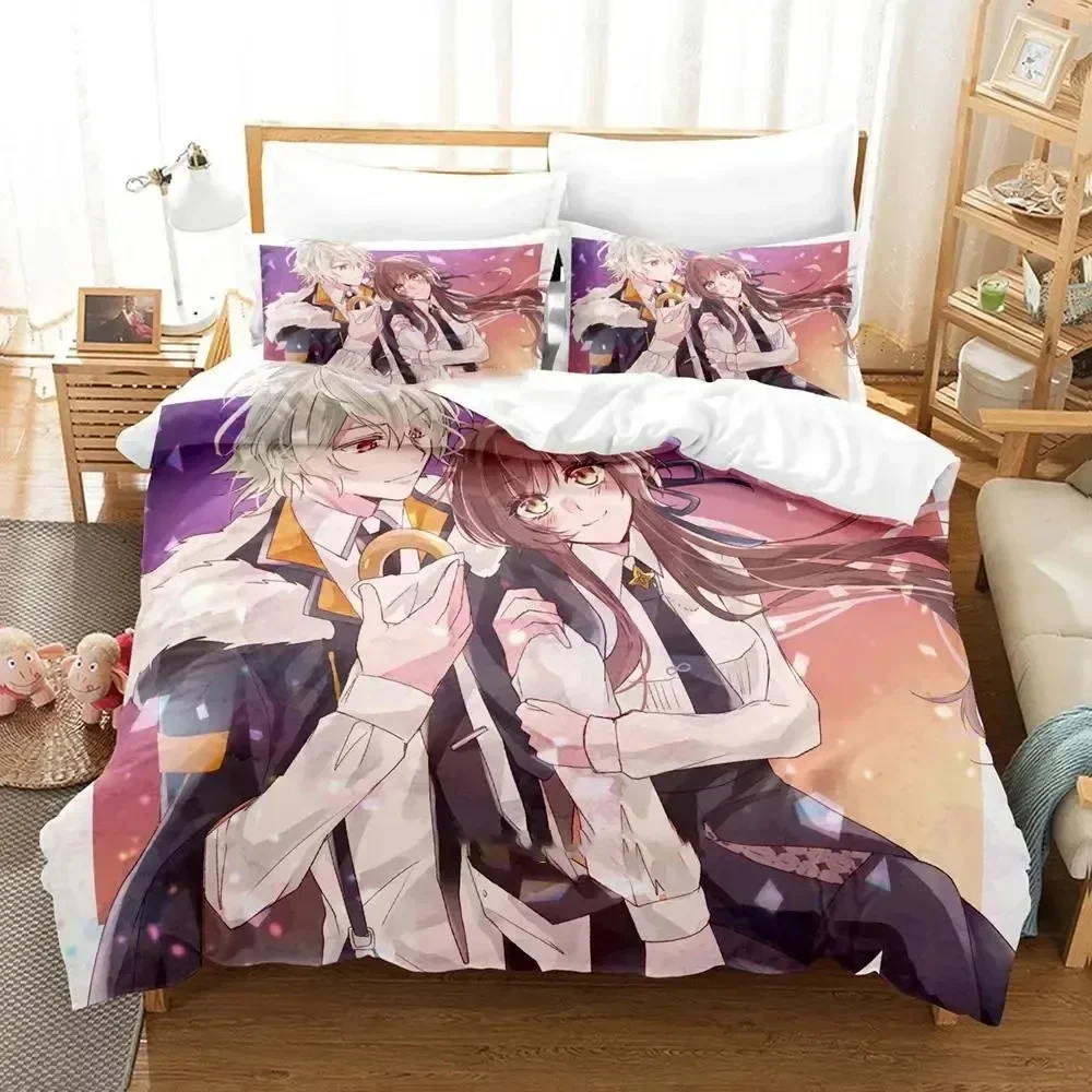 Anime Game Collar X Malice Supplies Set Duvet Cover Set Bedding Sets For Adults Bed Pillowcases No Filling Luxury Birthday Gifts