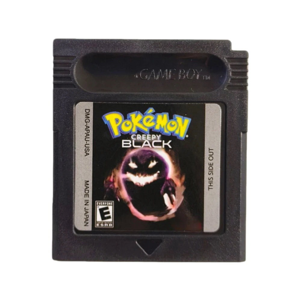 새로운 포켓몬 크리피 블랙 GBC 게임 카트리지 16비트 비디오 게임 콘솔 카드 미국 영어 버전 GBC/GBA 팬들을 위한 선물 어린이용