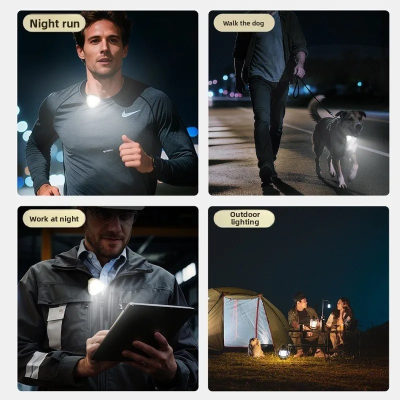 New Emergency Daily Lighting Headlight Mini Ultra Light Night Running Light COB Highlight Floodlight Work Headlight Outdoor