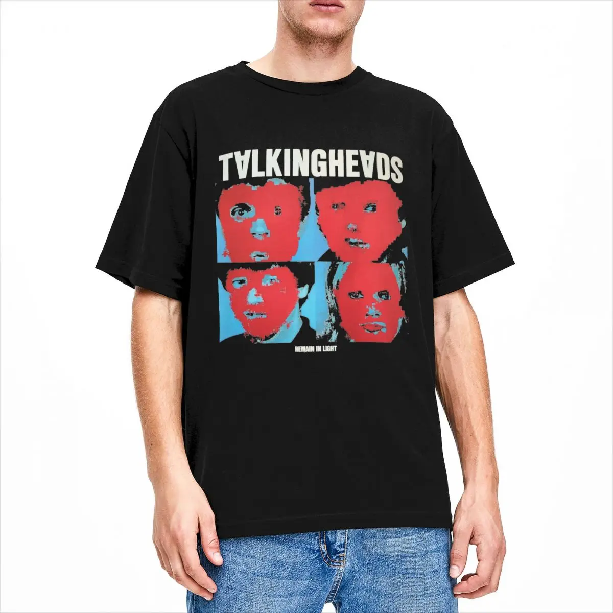 Rock Talking Heads Remain In Light Band Men Women T Shirts Merch Funny Tee Shirt T-Shirts Cotton Adult Tops