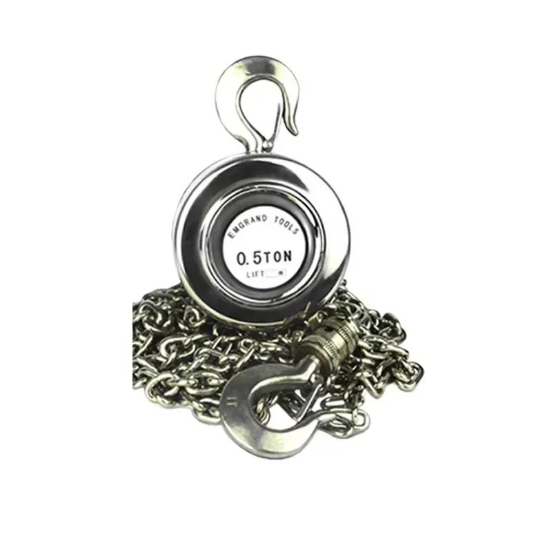HSZ Anti-Collision Manual Hoist with 304 Stainless Steel Chain Pulley Block New 0.5 1 1.5 2 3 5 10 Ton Capacity Cable Sling