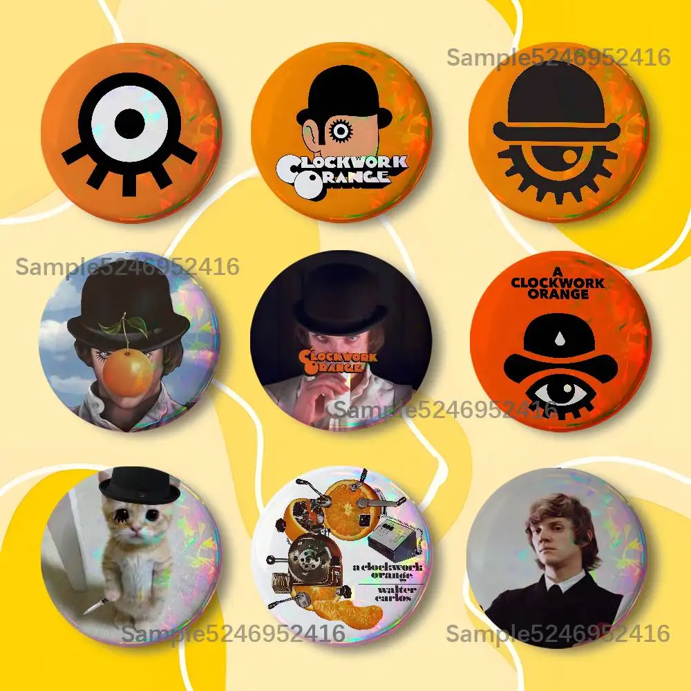 

A C-Clockwork Orange Alex DeLarge 25/32/44/58/75mm Round Creative Tinplate Figure Icon Badge Handmade Brooch Backpack Decoration