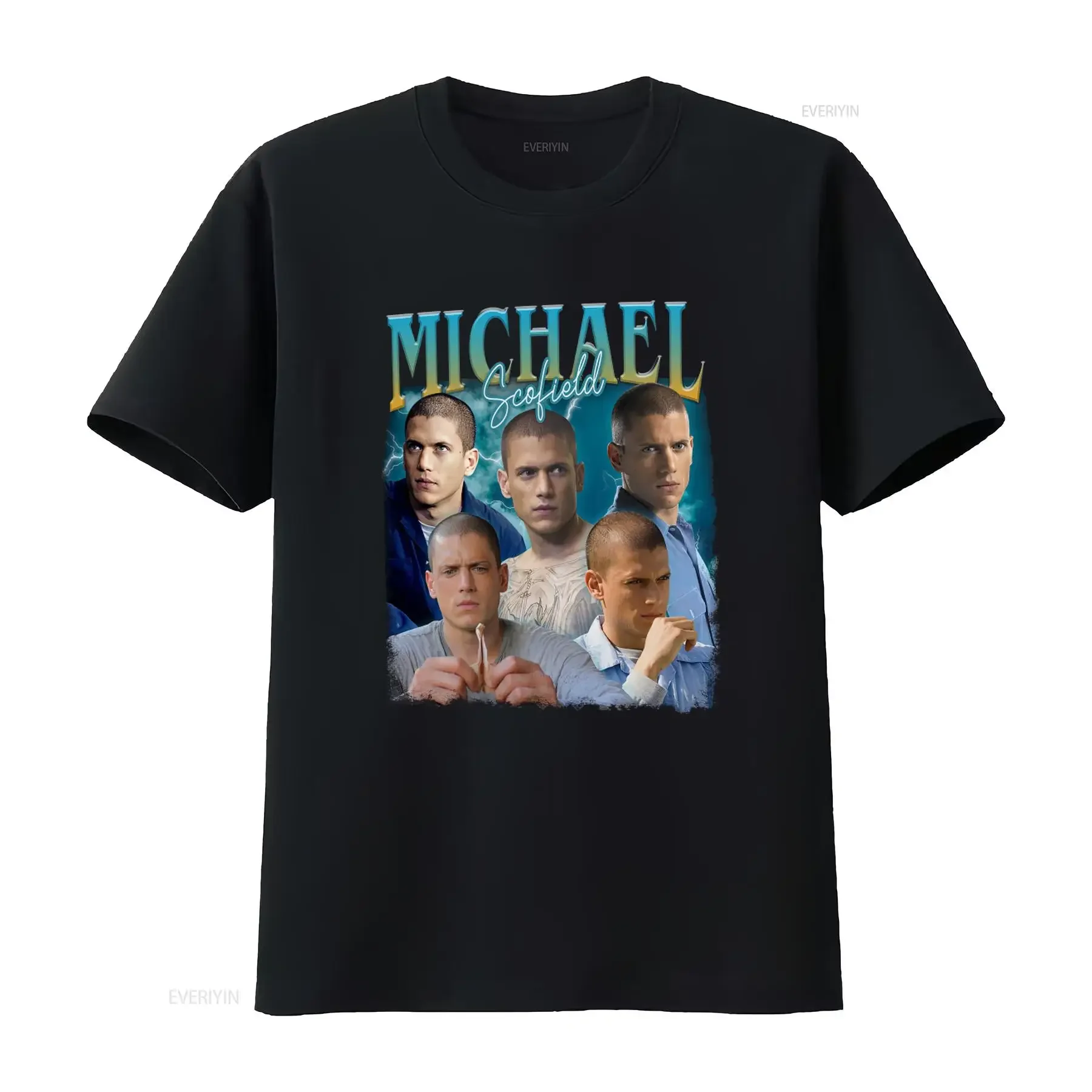 Michael Scofield Vintage Bootleg Prison Break T Shirt Retro Style for Fans vintage Washed fashion streetwear graphic Casual