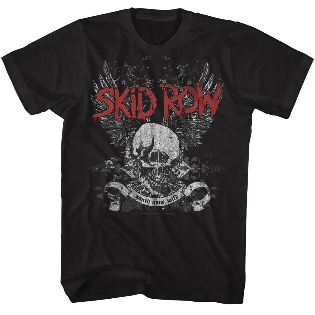 

Skid Row Skull And Wings Music Shirt