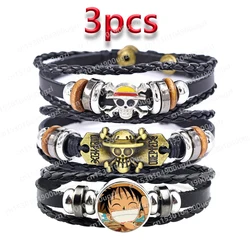 One Piece Bracelets Chain Anime Kawaii Girls Boys Cartoon Cute Bracelet Children Fashion Jewelry Anime Charms Accessories Gifts