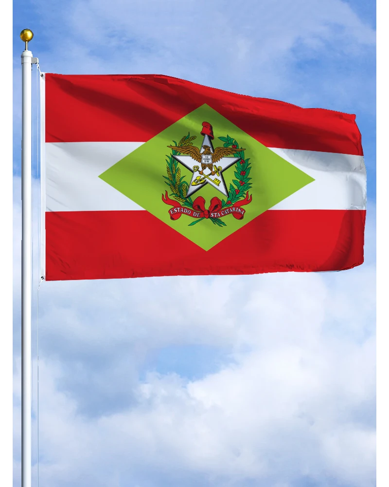 60×90 90x150 120×180CM Santa Catarina Emblema Bandeira Poliéster Impresso Banner Tapeçaria Para Decoração