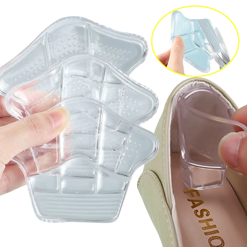 Silicone Heel Stickers Heels Grips for Women Men Anti Slip Heel Cushions Non-Slip Inserts Pads Foot Heel Care Protector