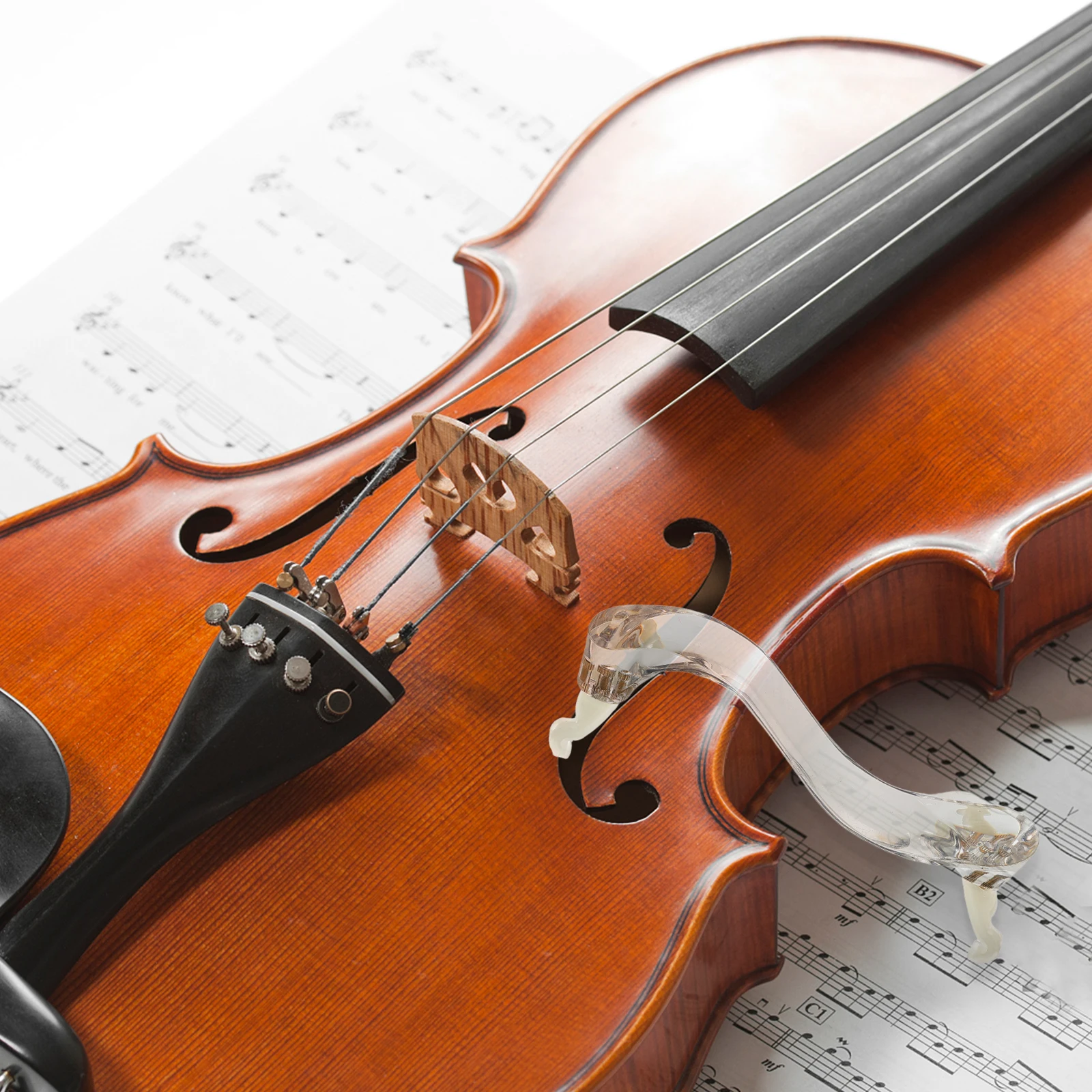 

Violin Shoulder Rest Beginner Cushion Replace Ergonomic Pad Acrylic Chin Rests for Violins