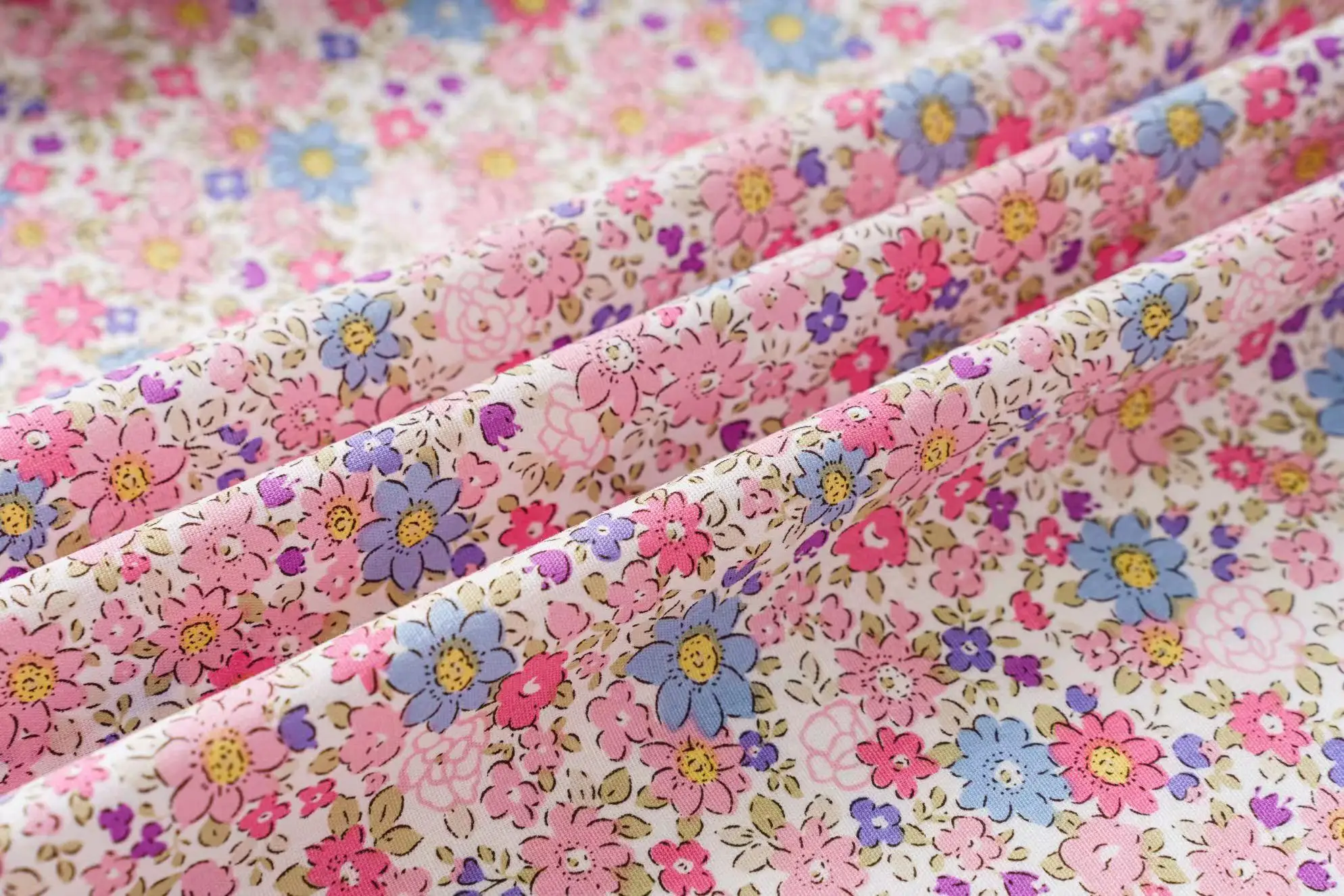 Farbiger, neuer, reiner 100% Baumwoll-Popeline 40S Stoff für Kinder, Baby, Nähen, Kleider, Röcke, DIY, handgemachtes Patchwork, Meterware – Detail 4