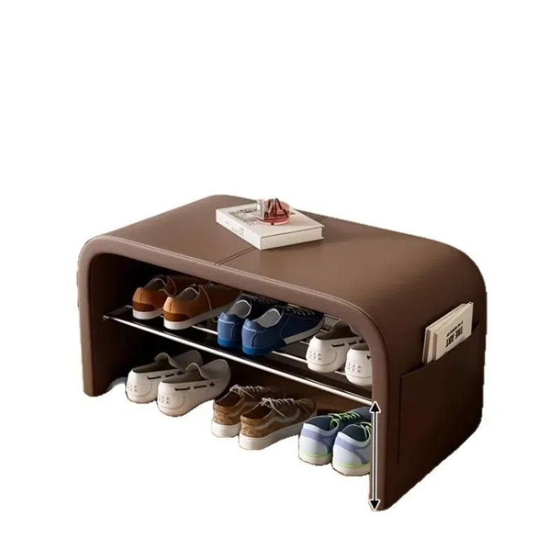 

You can sit and store the shoe stool when you enter the door, and the rack is integrated