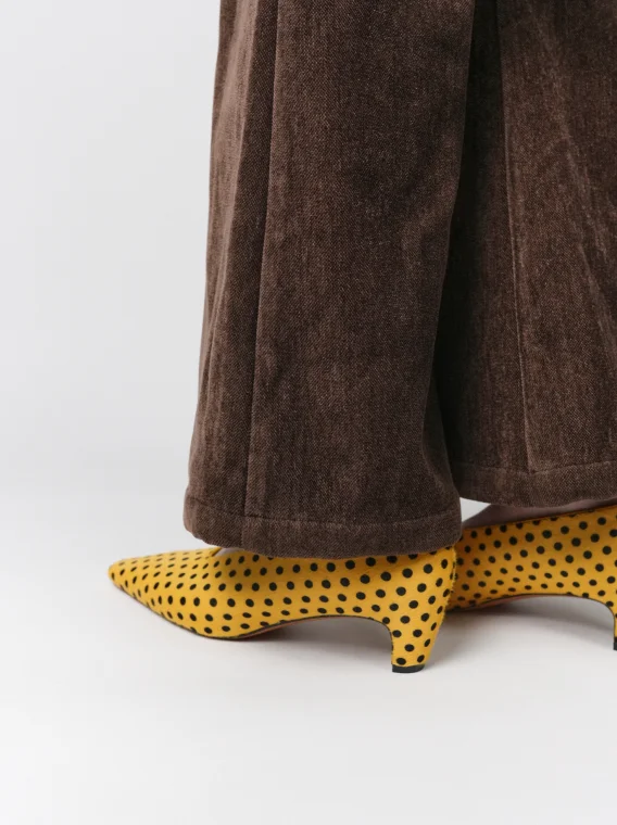 ALIAS MAE 2026 Early Spring New Spotted Horsehair Pointed Low Heel Women's Shallow Mouth Casual Versatile Single Shoes