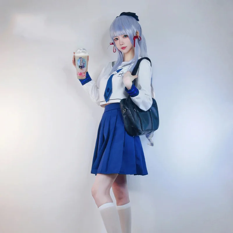 أأ ★ كوس لعبة جينشين تأثير ازياء عيد الميلاد هايتيا كاميساتو أياكا تأثيري حلي JK موحدة البدلة شعر مستعار قدس جديد 2025