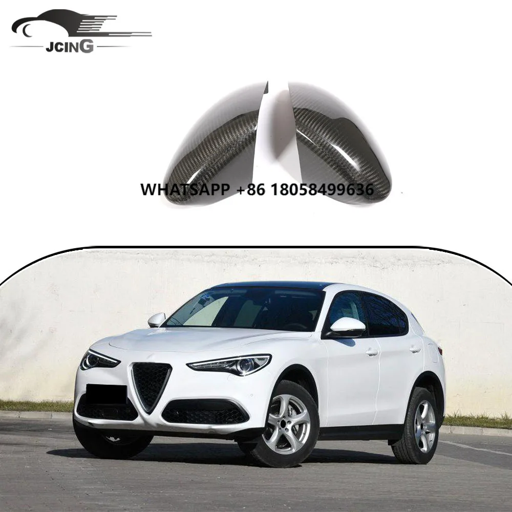 

Carbon Fiber Rearview Side Mirror for Alfa Romeo Stelvio 2017-2018 Auto Side Mirror
