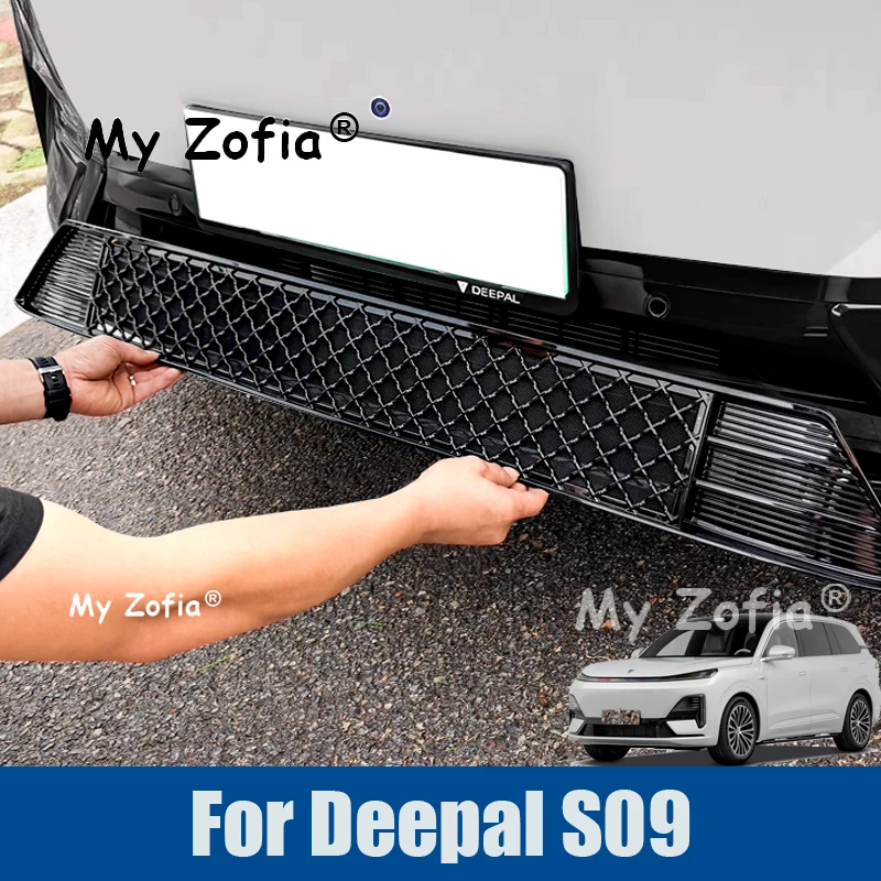 

For Deepal S09 2025 2026 Car Styling ABS Front Grille Insect Proof Net Dust Protection Cover Auto Modification Accessories