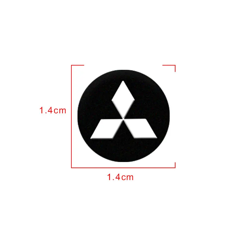 Car Remote Key Sticker Aluminum Emblem Decoration Decal For Mitsubishi BMW Mercedes Benz AMG Alfa Romeo Renault Mazda Toyota