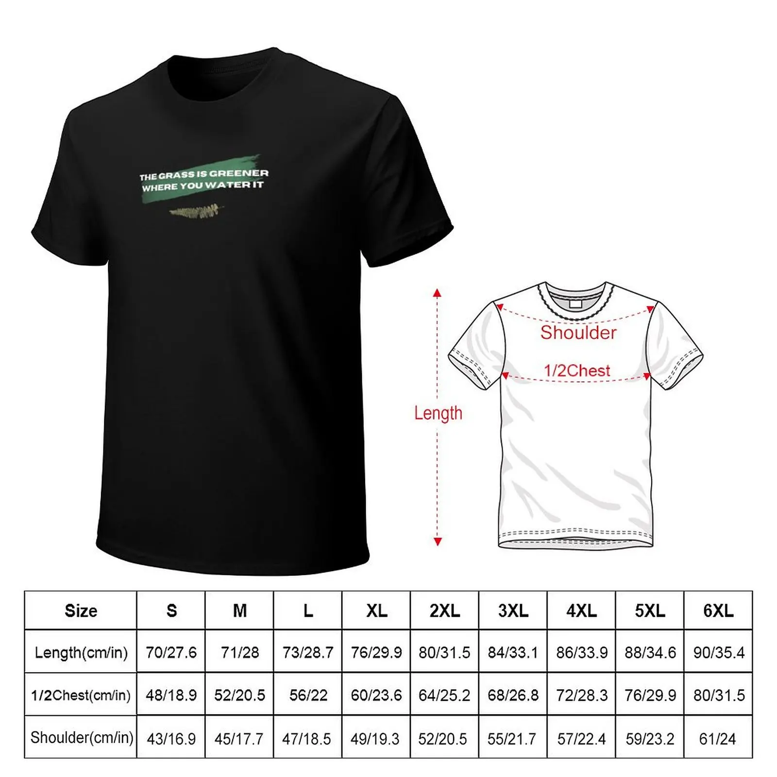 Greener Grass T-Shirt Basic Lightweight Short Sleeve Tee