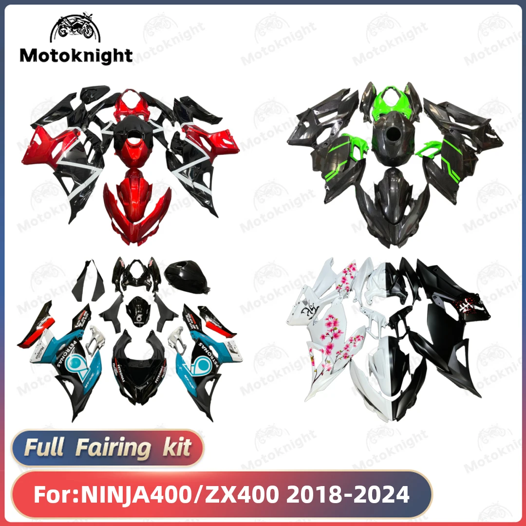 New ABS Motorcycle Fairing Kit Fit For KAWASAKI NINJA400 ZX400 2018 2019 2020 2021 2022 2023 2024 Custom Fairings Kits Bodywork