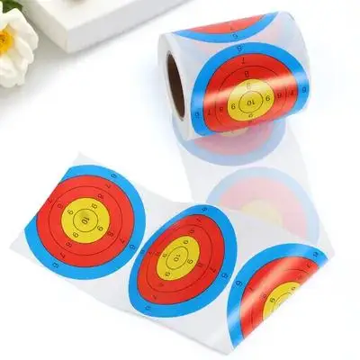 ملصقات هدف الرماية الفلورسنت 76 مم لوازم ممارسة التوهج في الظلام سهلة الاستخدام وإزالة لا بقايا داخلية وخارجية #6