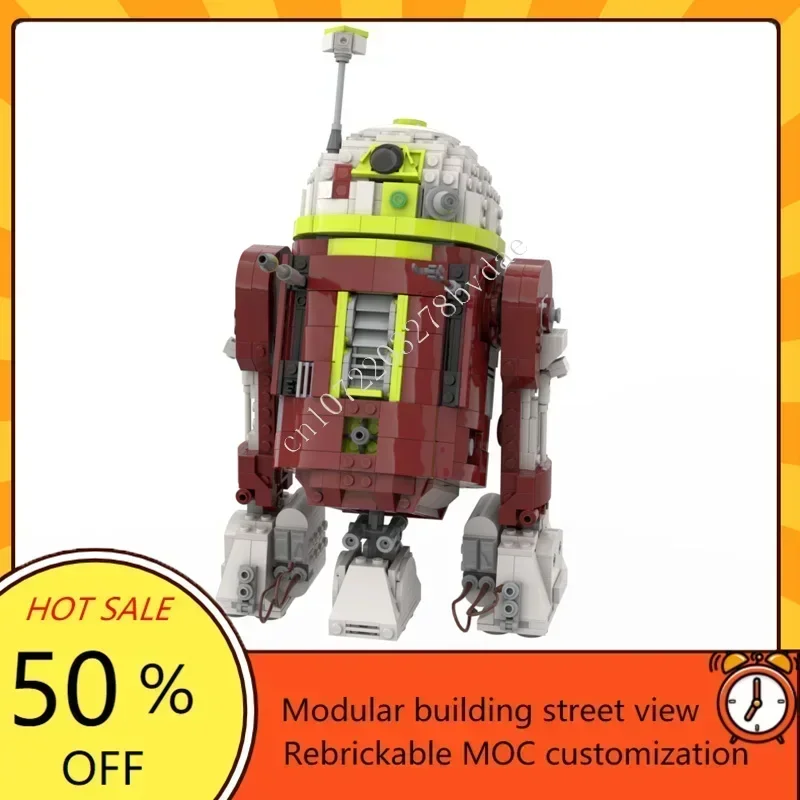 Custom 1046PCS R7-A7 Space War Military MOC Battle Model DIY Architecture Assembly Puzzle Educational Toy Gift for Kids