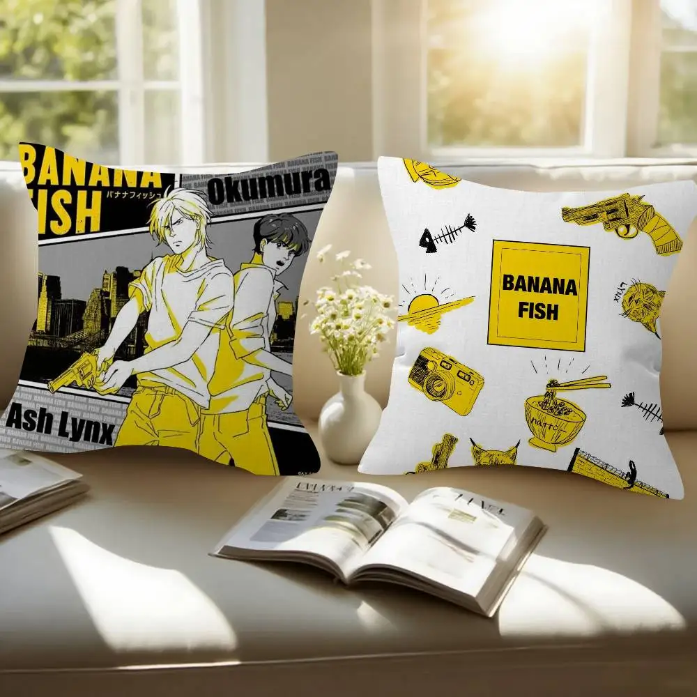B-BANANA FISH Anime   Pillow Anime Pillow Sofa Bed Head Pillow Cover Cushion Cover Fashion