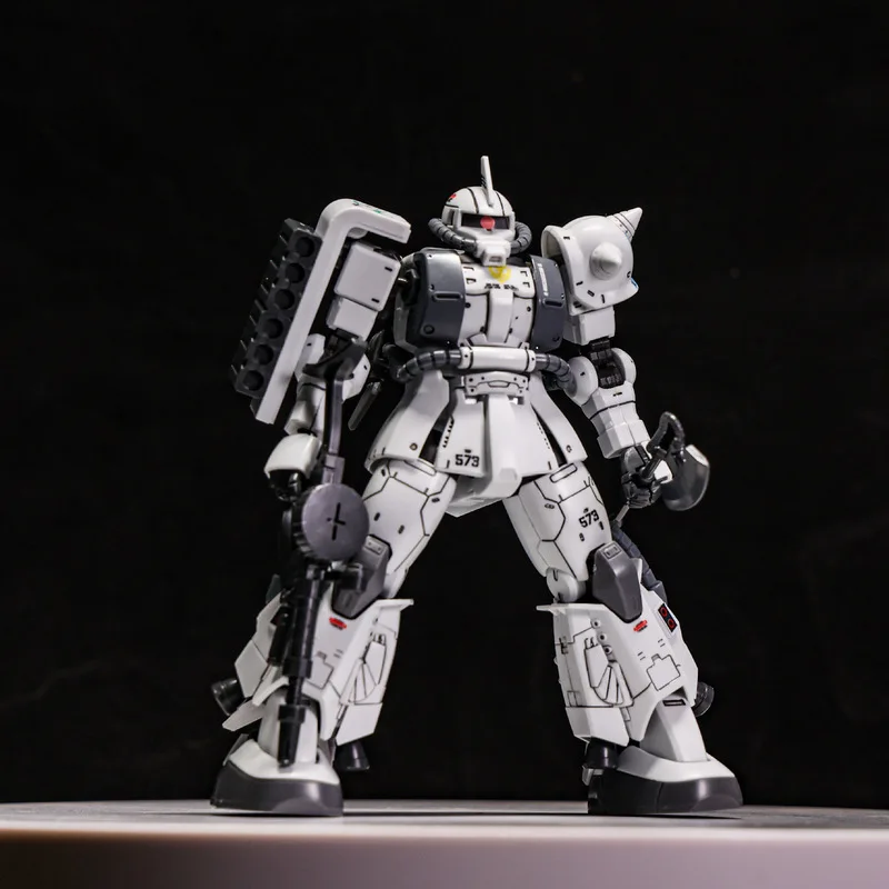 1/144 HG Witte Wolf MS-06R-1A GTO Zaku 2-assemblagemodel Kit Desktop Decoraties Animatie Collectibles Periferie Figuren Cadeau