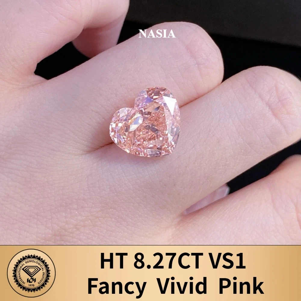 NASIA 10.05CT VS1 Fancy Vivid Pink Lab Grown Diamond with IGI Certificate Pear Shape Diamonds for Women Gifts Wholesale 2026