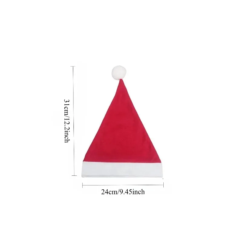 Weihnachtsmütze aus Vliesstoff für Weihnachten, Aktivitätszubehör, Weihnachtsmütze, Dekorationen für Erwachsene, Party, Kinder, Weihnachtsmützen, Weihnachtsmützen