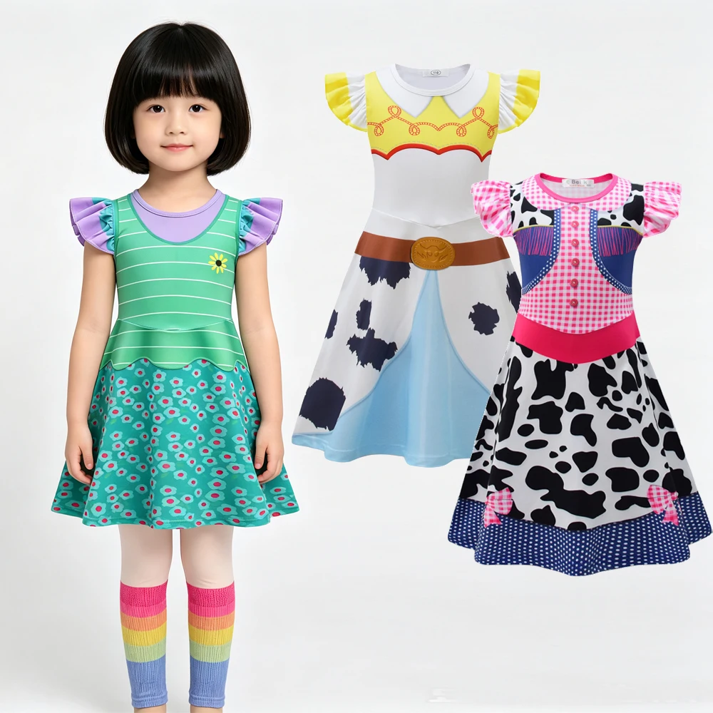 Детское платье Bonnie Toy5 для девочек, костюм для косплея, одежда в стиле Джесси Кауэрн, аниме-костюм для Хэллоуина, карнавала, дня рождения, платье принцессы