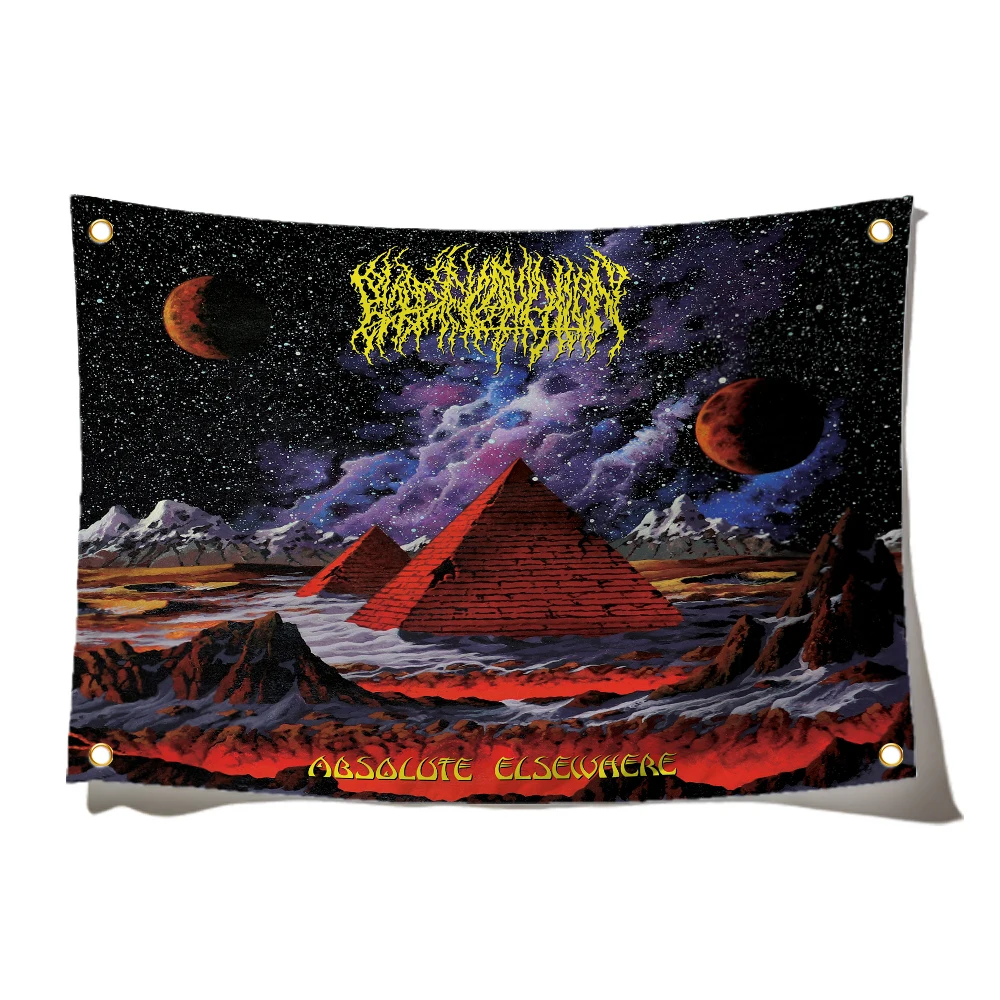 3x5 Feet Death Metal Band Flag B-Blood I-Incantation Rock Flag Suitable For Indoor And Outdoor University Dorm Party Tapestry image 3