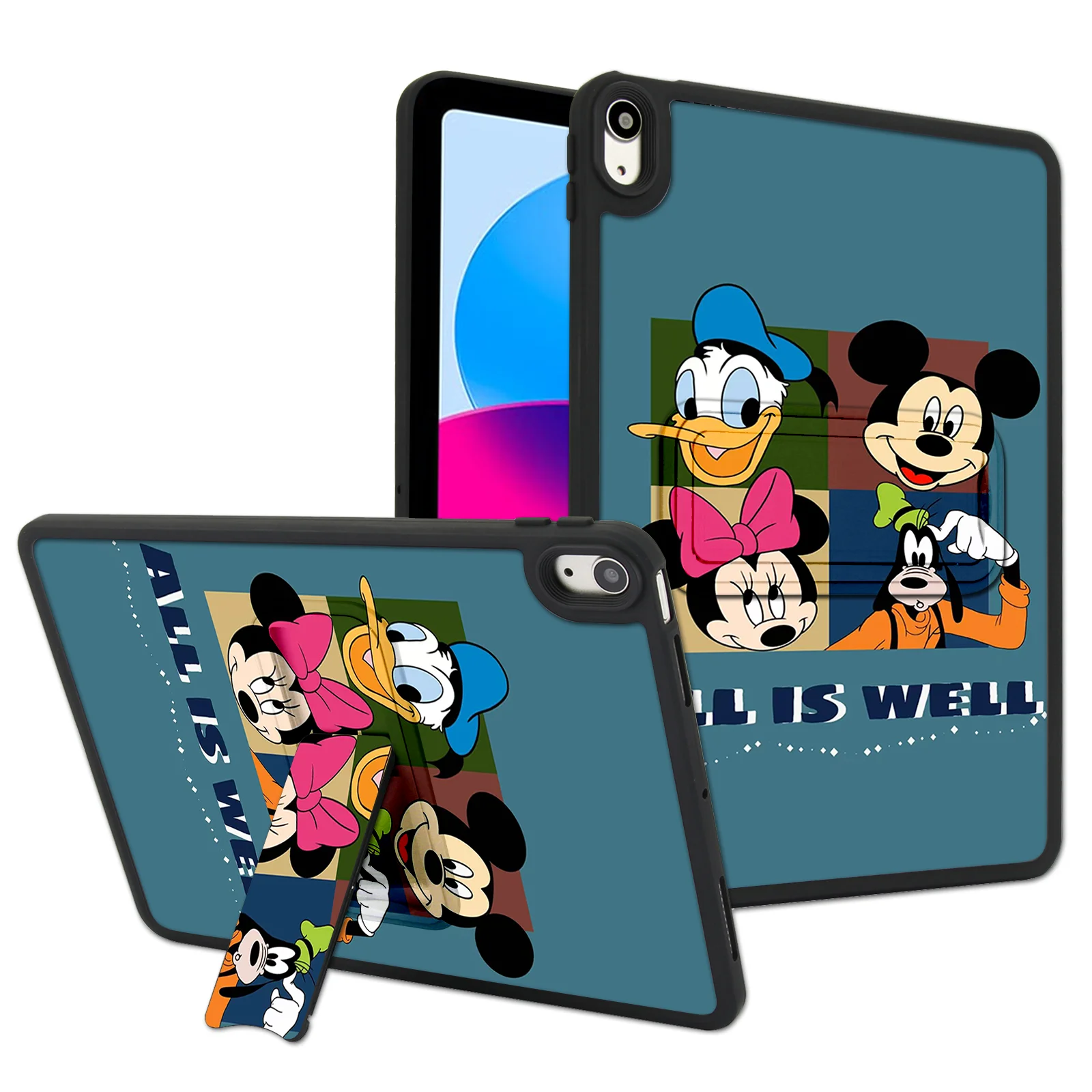 

Disney Collaboration Cartoon Animated Protective Case Stand For iPad Case 10th Generation 10.2 9.7 iPad Pro 11 12.9 inch Mini6