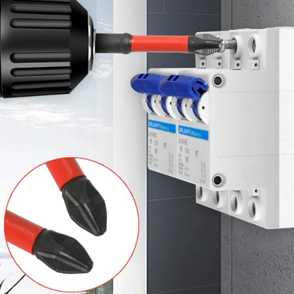 Magnetic Electrician Special Cross Screwdriver Bit Nutdrivers PH2 Magnetic Anti Slip Screwdriver Bits Power Tool