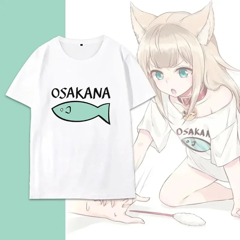 40Hara kinako Cat Girl pet kitty Osakana cosplay costume cat ear wig collar long yellow heat resistant synthetic hair wigs cap view 6